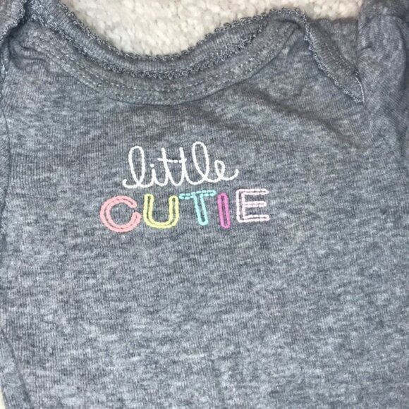 🐶🐶Circo 3-6 months grey Little cutie onesie🐶🐶 - Picture 2 of 6